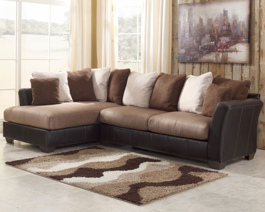 Masoli Mocha Sectional Sofa Set Signature Design by Ashley 