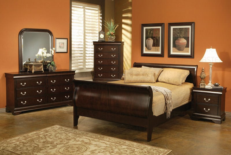 Louis Philippe Cappuccino Bedroom Set by Coaster (Coaster Fine ...