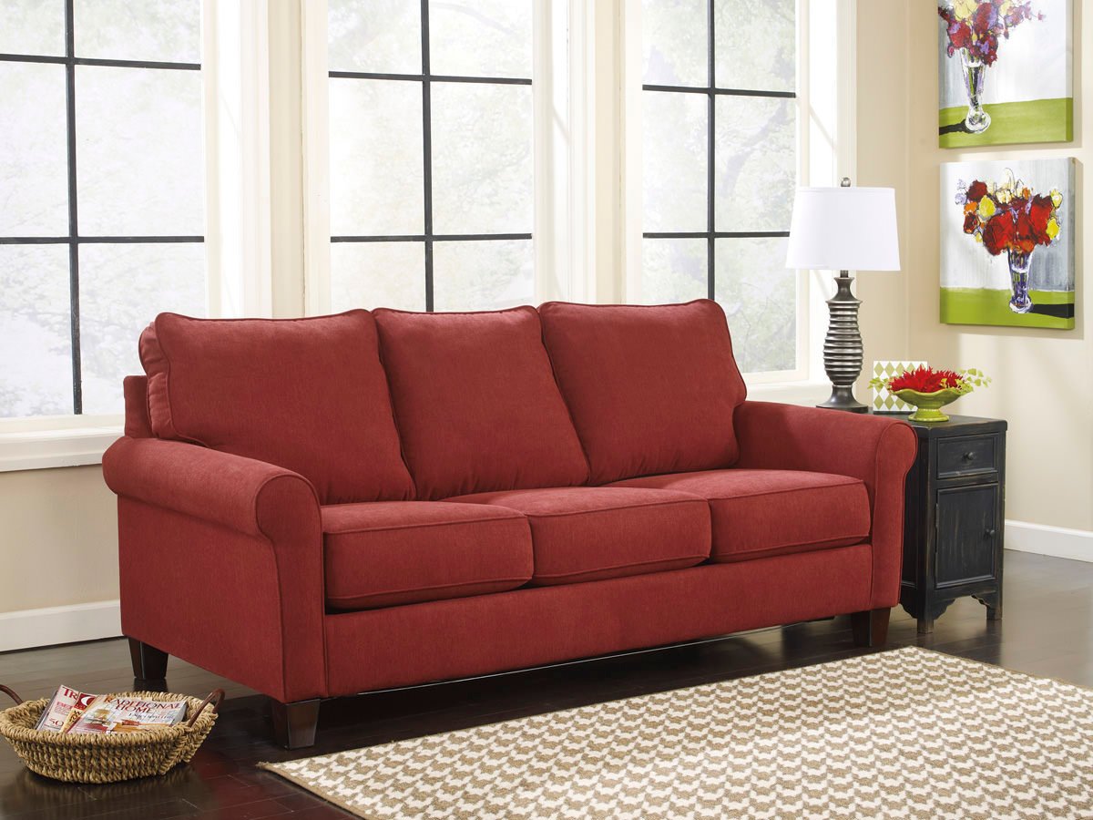 Zeth Crimson Queen Sofa Sleeper Signature Design by Ashley 