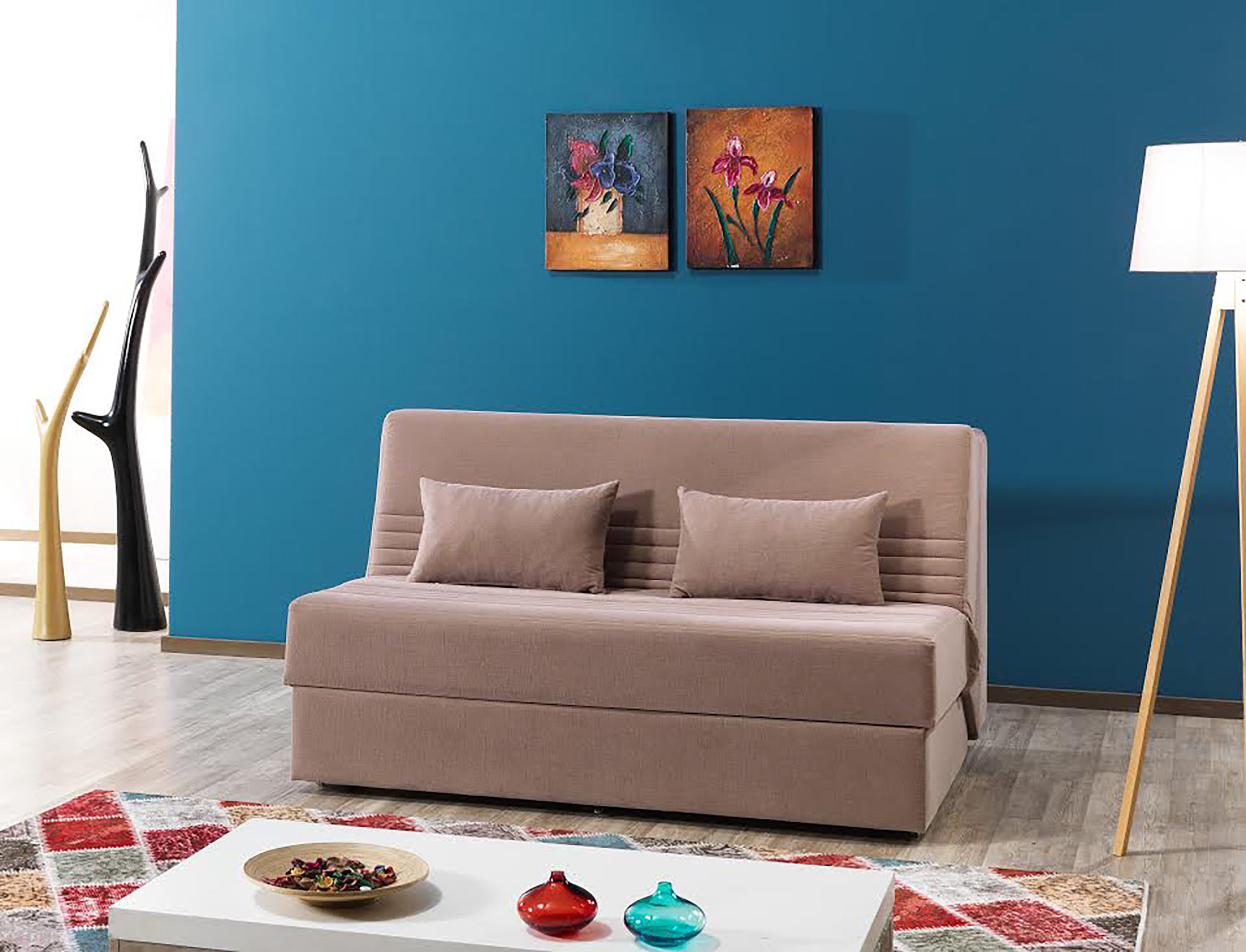 Cello Brown Convertible Sofa by Casamode