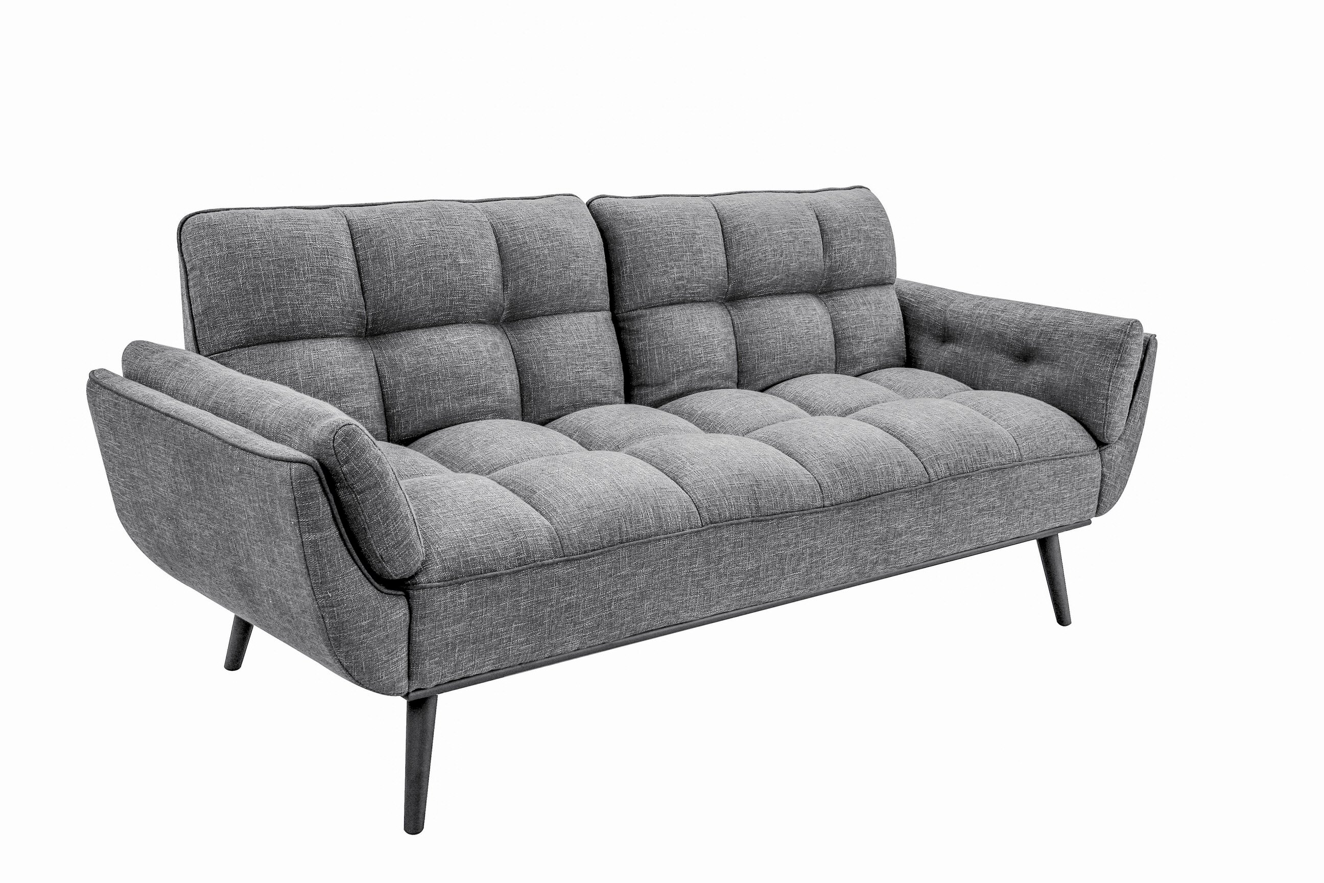 Candice Convertible Sofa Dark Gray by Serta Lifestyle