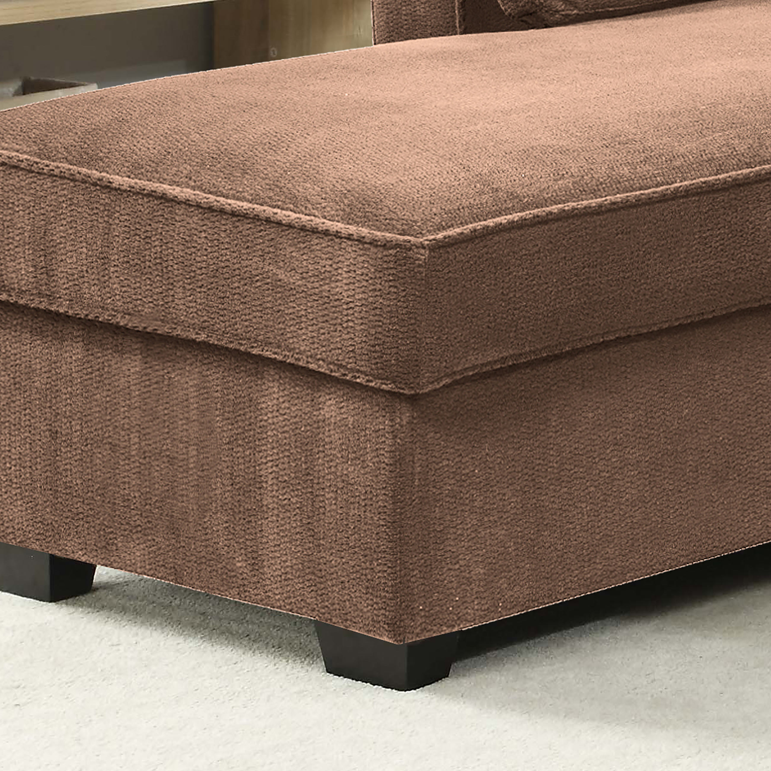 Chaela Sectional Convertible Sofa Light Brown by Serta Lifestyle