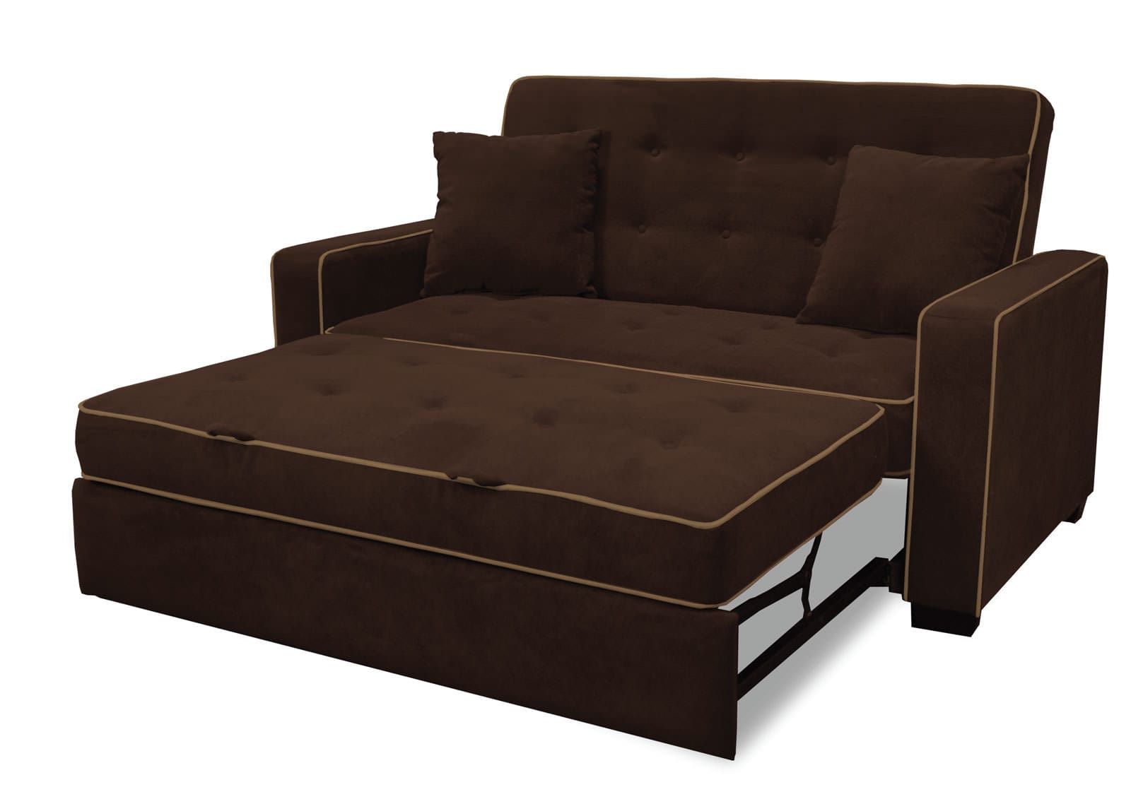 Augustine Loveseat Full Size Sleeper Java by Serta / Lifestyle