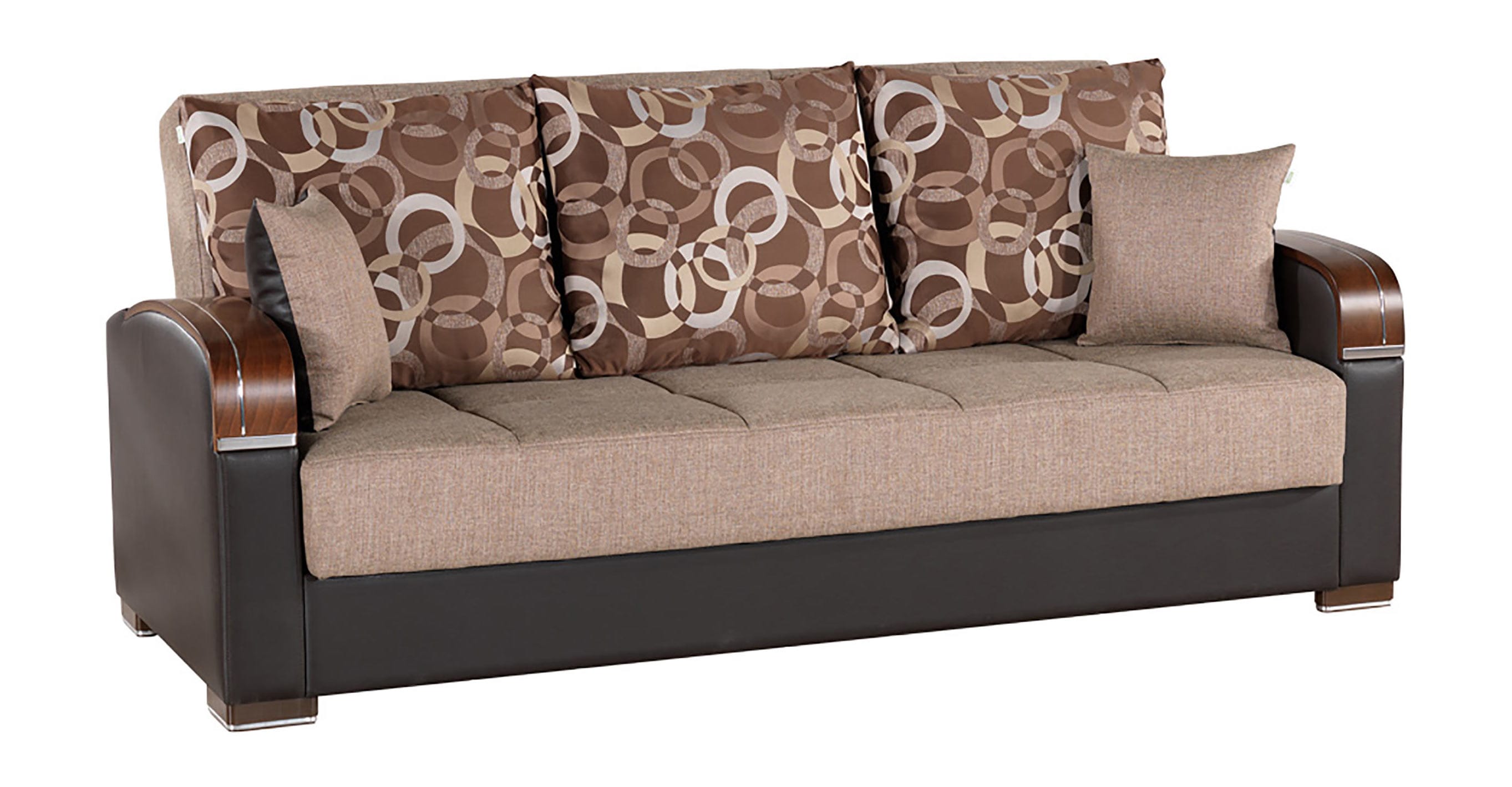 Mobimax Brown Convertible Sofa Bed by Casamode
