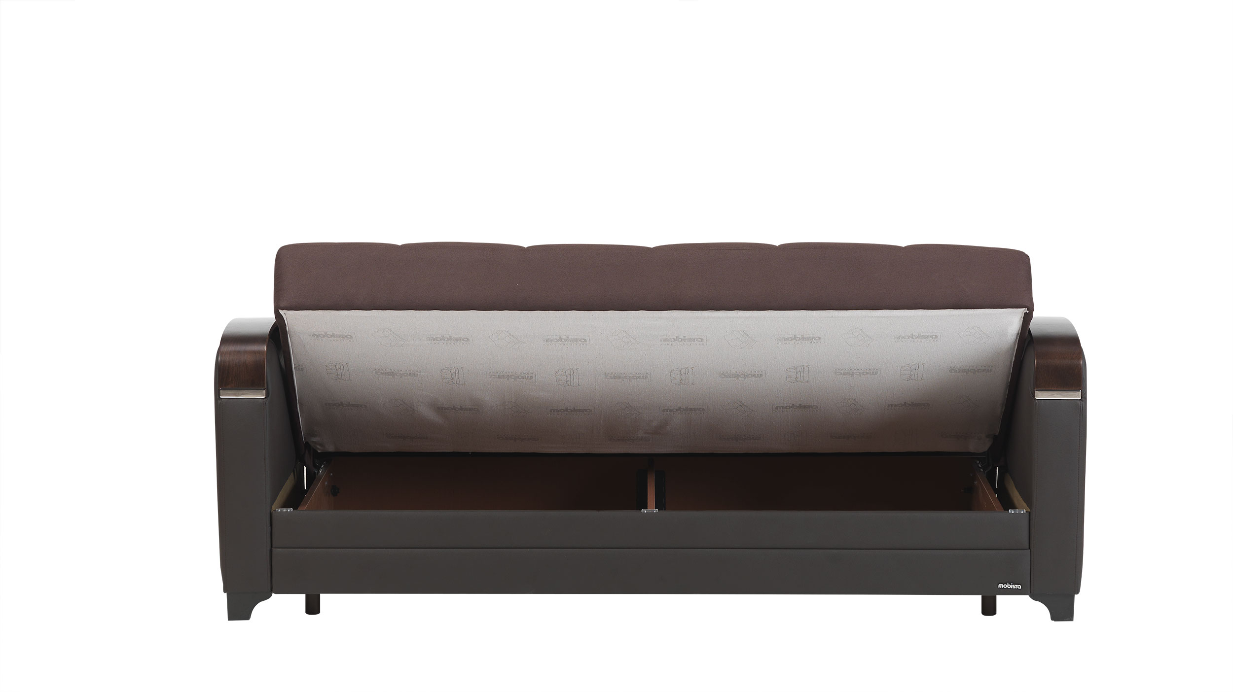 Mobetto Vintage Chocolate Fabric Sofa Bed by Mobista