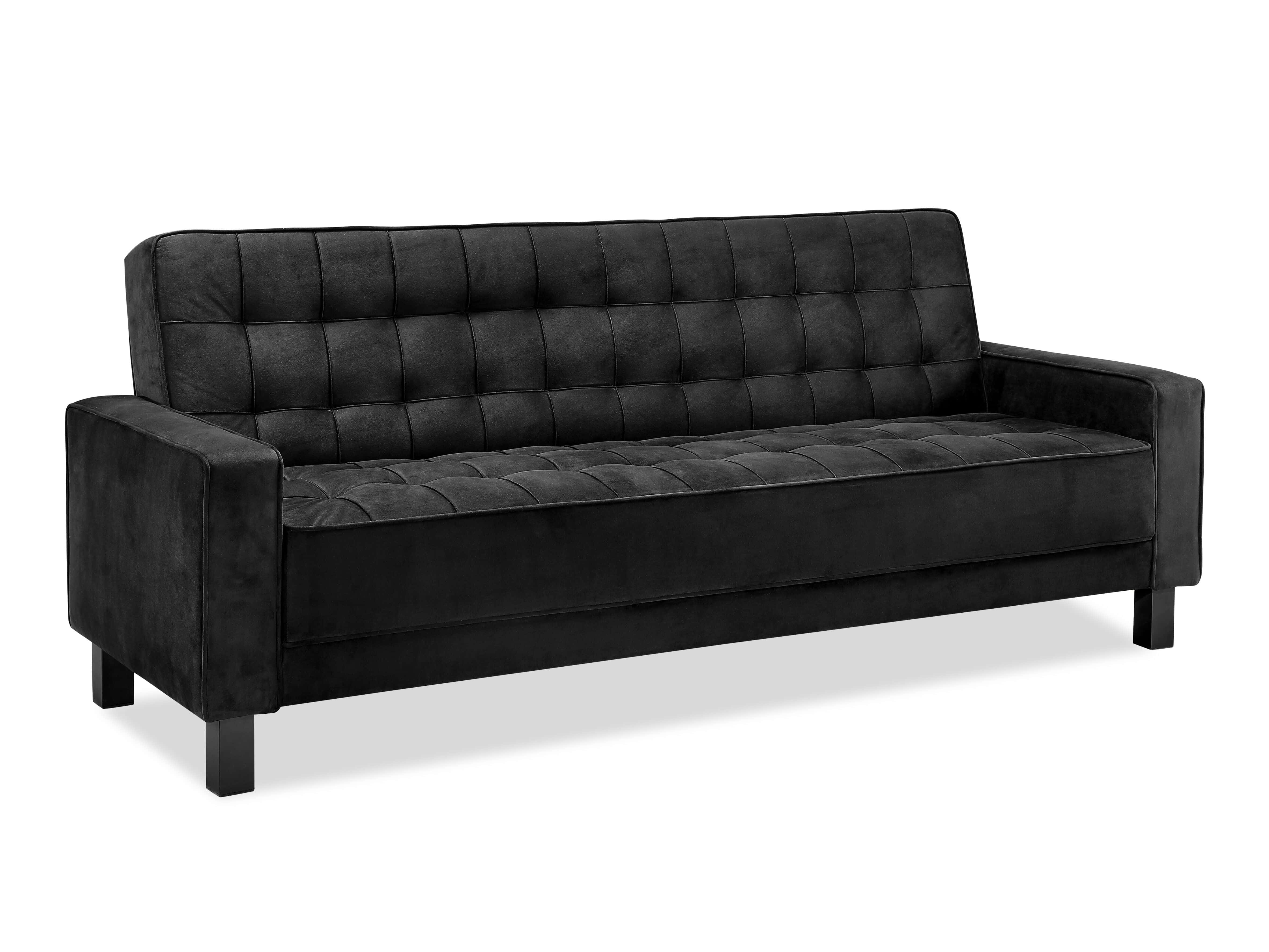 McKinley Convertible Sofa Black by Serta Lifestyle