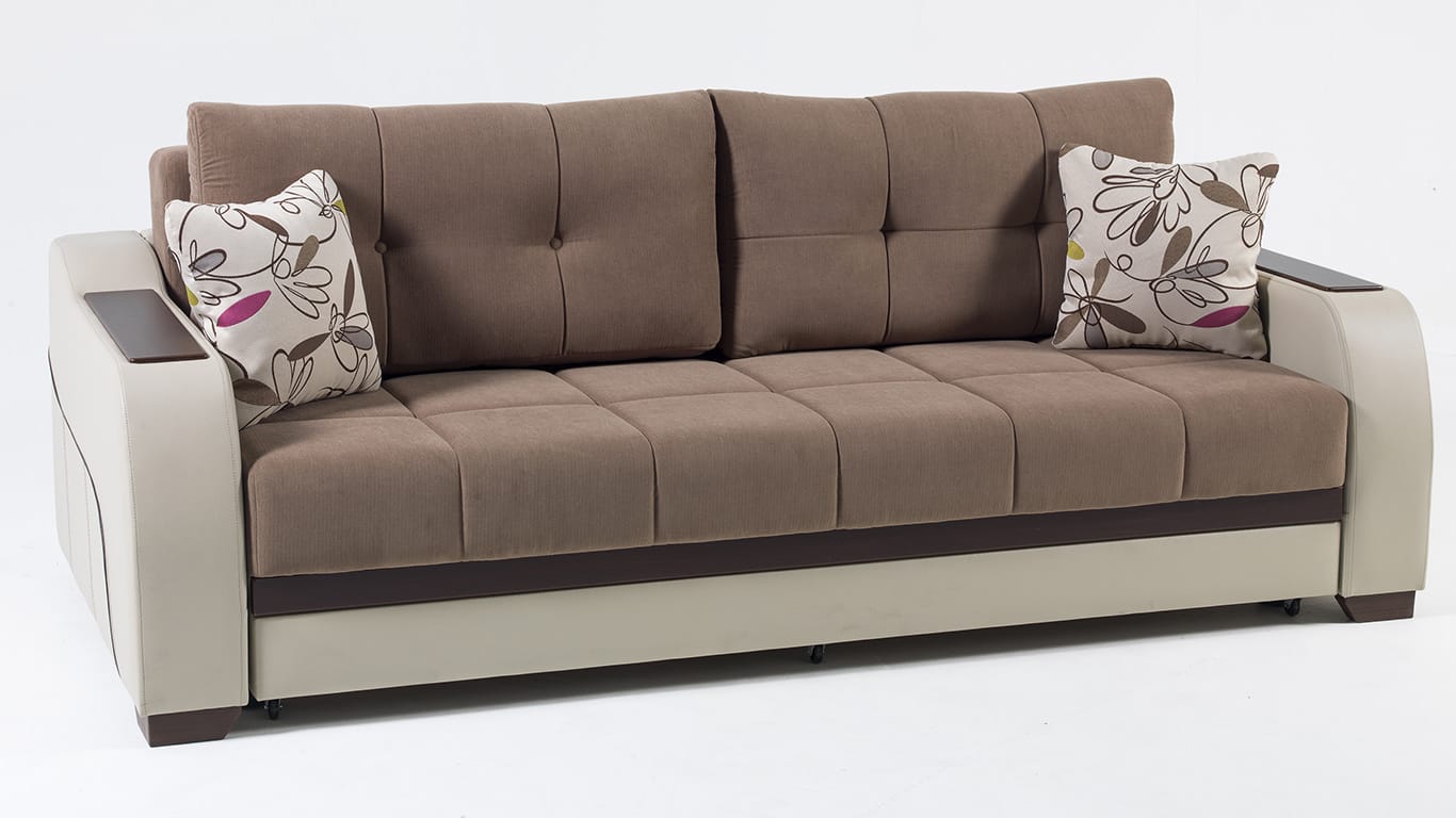 Ultra Optimum Brown Convertible Sofa Bed by Sunset