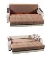 Ultra Optimum Brown Sofa Bed by Sunset
