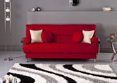 Best Tetris Red Sofa Bed by Sunset