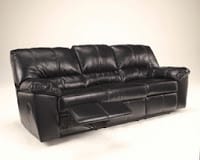 DuraBlend Black Reclining Sofa Signature Design by Ashley Furniture
