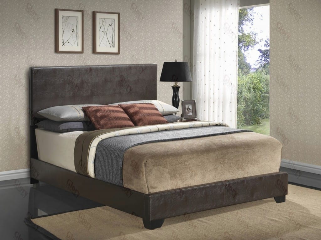 Upholstered Bed Cappuccino by Glory Furniture