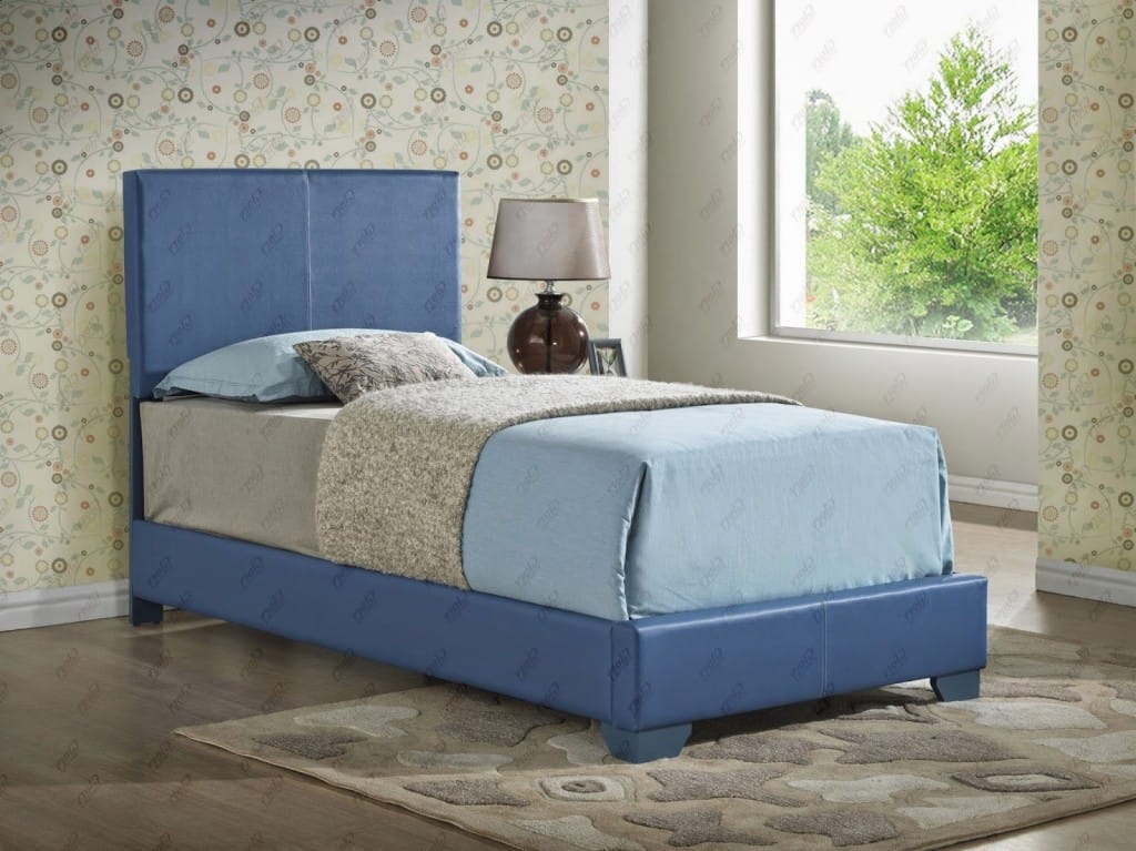 Upholstered Bed Blue by Glory Furniture