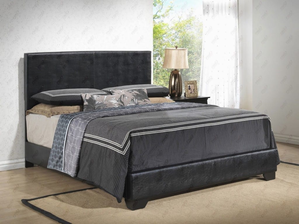 Upholstered Bed Black by Glory Furniture