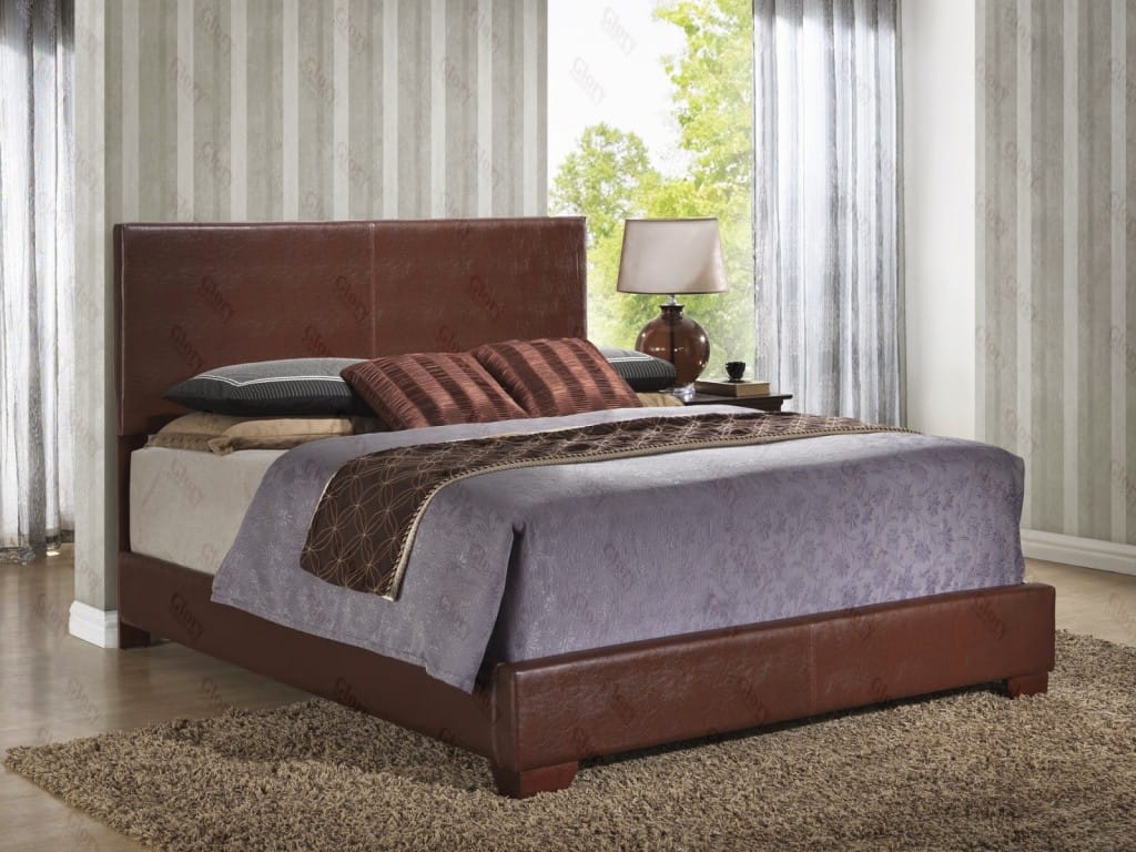 Upholstered Bed Brown by Glory Furniture