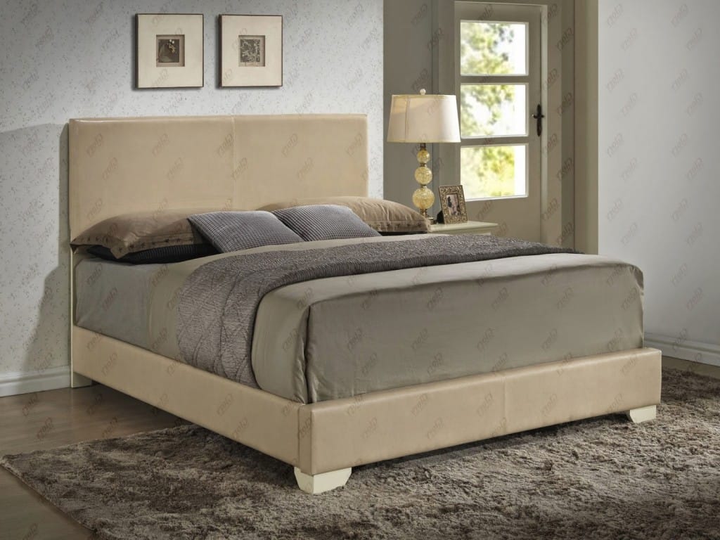 Upholstered Bed Beige by Glory Furniture