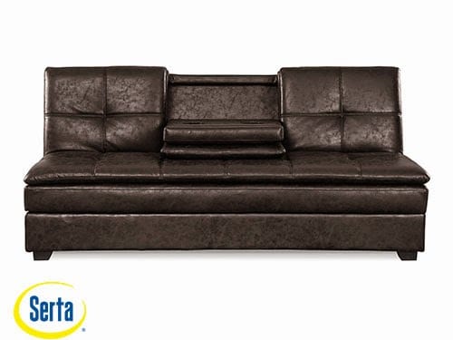 Kingsley Convertible Sofa Midnight Burl by Serta / Lifestyle