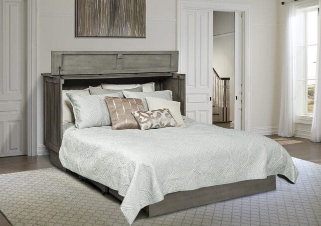 Brussels Murphy Cabinet Bed Charcoal Lifestyle Shot