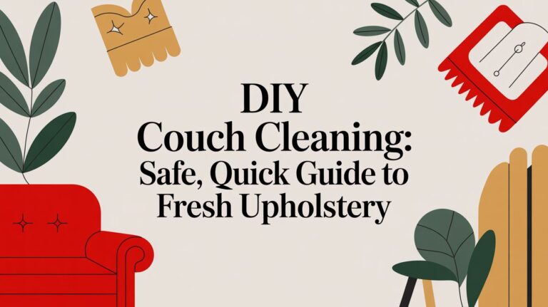 Diy Couch Cleaning: Safe, Quick Guide to Fresh Upholstery