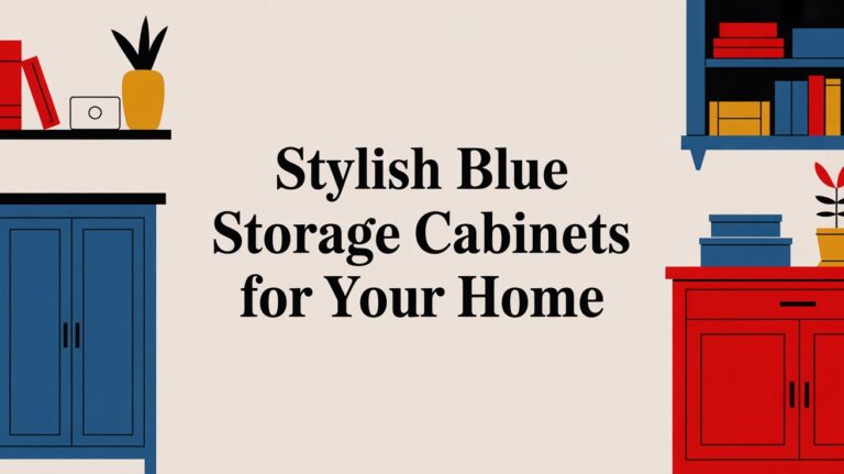 Stylish Blue Storage Cabinets for Your Home