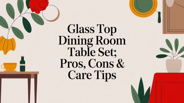 Glass Top Dining Room Table Set: Pros, Cons & Care Tips