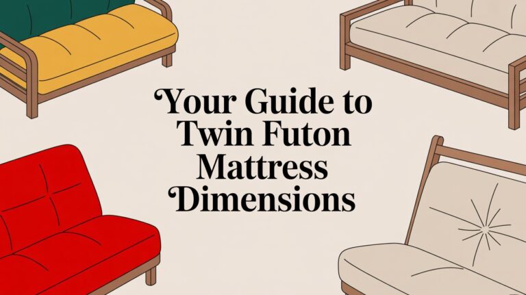 Your Guide to Twin Futon Mattress Dimensions in 2026