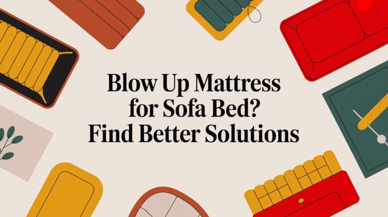 Blow Up Mattress for Sofa Bed? Find Better Solutions