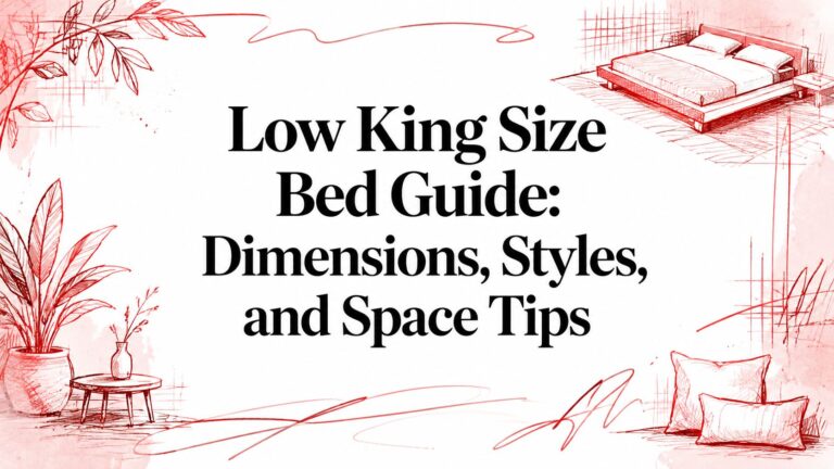 Low King Size Bed Guide: Dimensions, Styles, and Space Tips