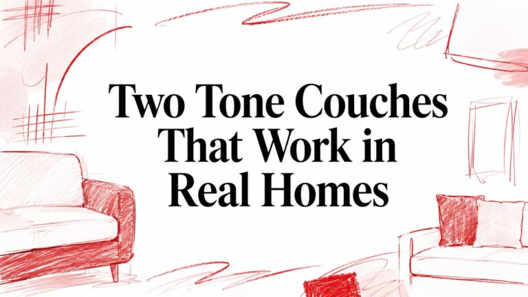 Two Tone Couches That Work in Real Homes