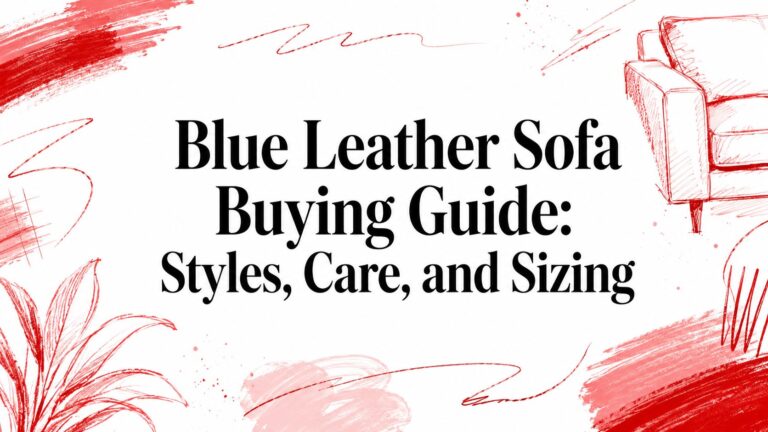 Blue Leather Sofa Buying Guide: Styles, Care, and Sizing