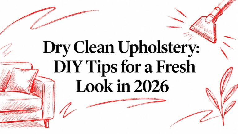 Dry Clean Upholstery: DIY Tips for a Fresh Look in 2026
