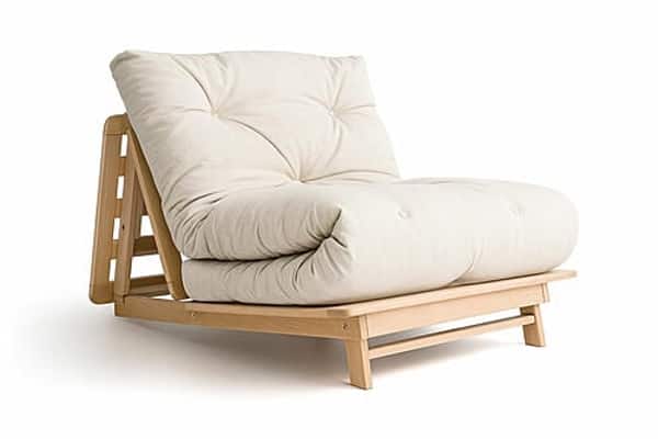 Hakone Twin Tri-Fold Futon Frame - Solid Beech Wood at Futonland