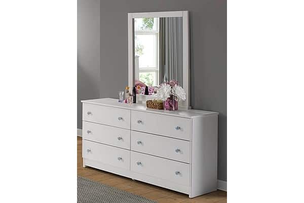 white dresser Homfa 5 Drawer White Dresser for Bedroom, 45.1