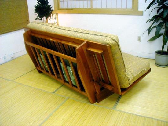 Okinawa Futon Frame w/Storage and Drawer by Prestige