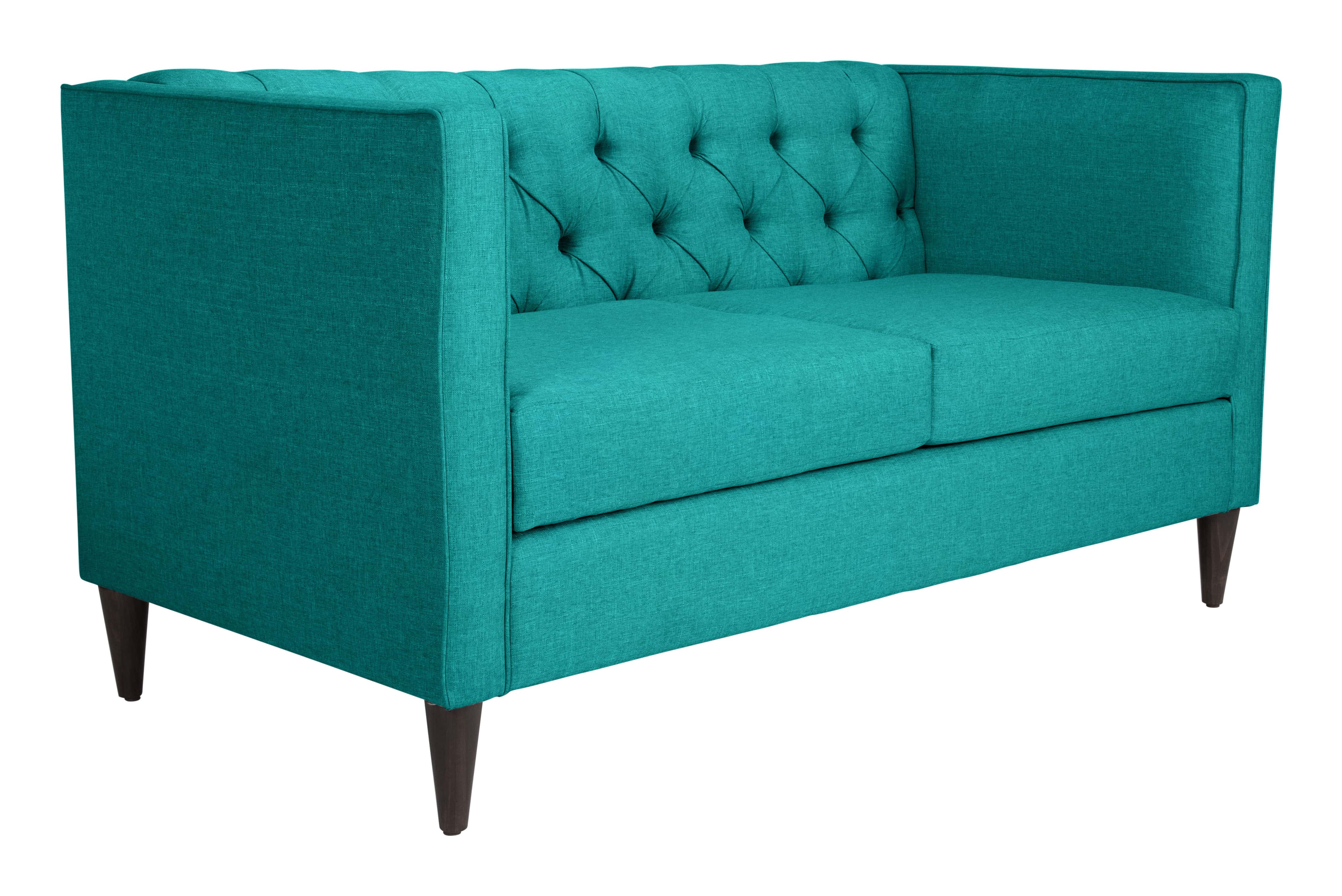 Grant Loveseat Teal By Zuo Modern