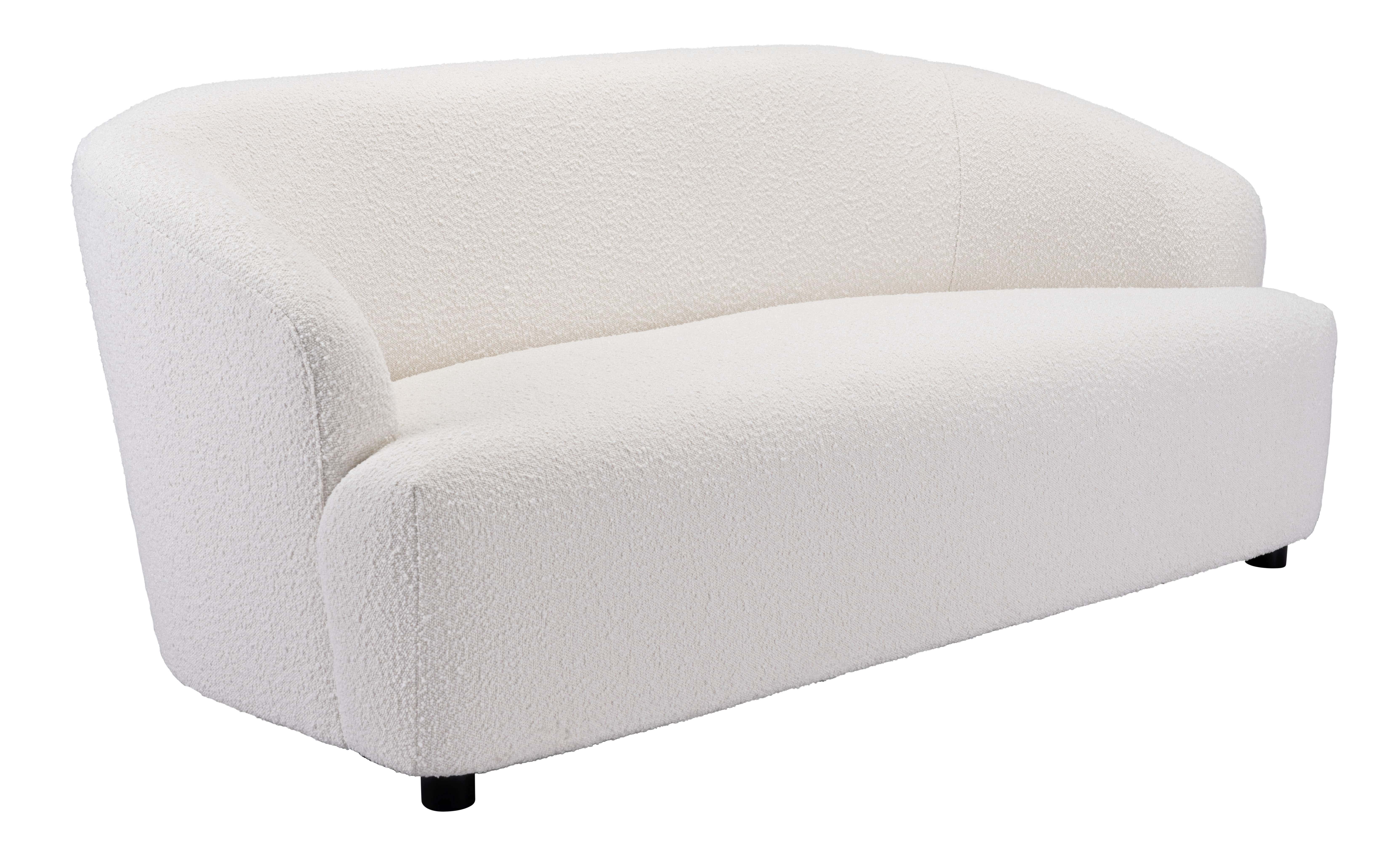 Budapest Sofa White by Zuo Modern