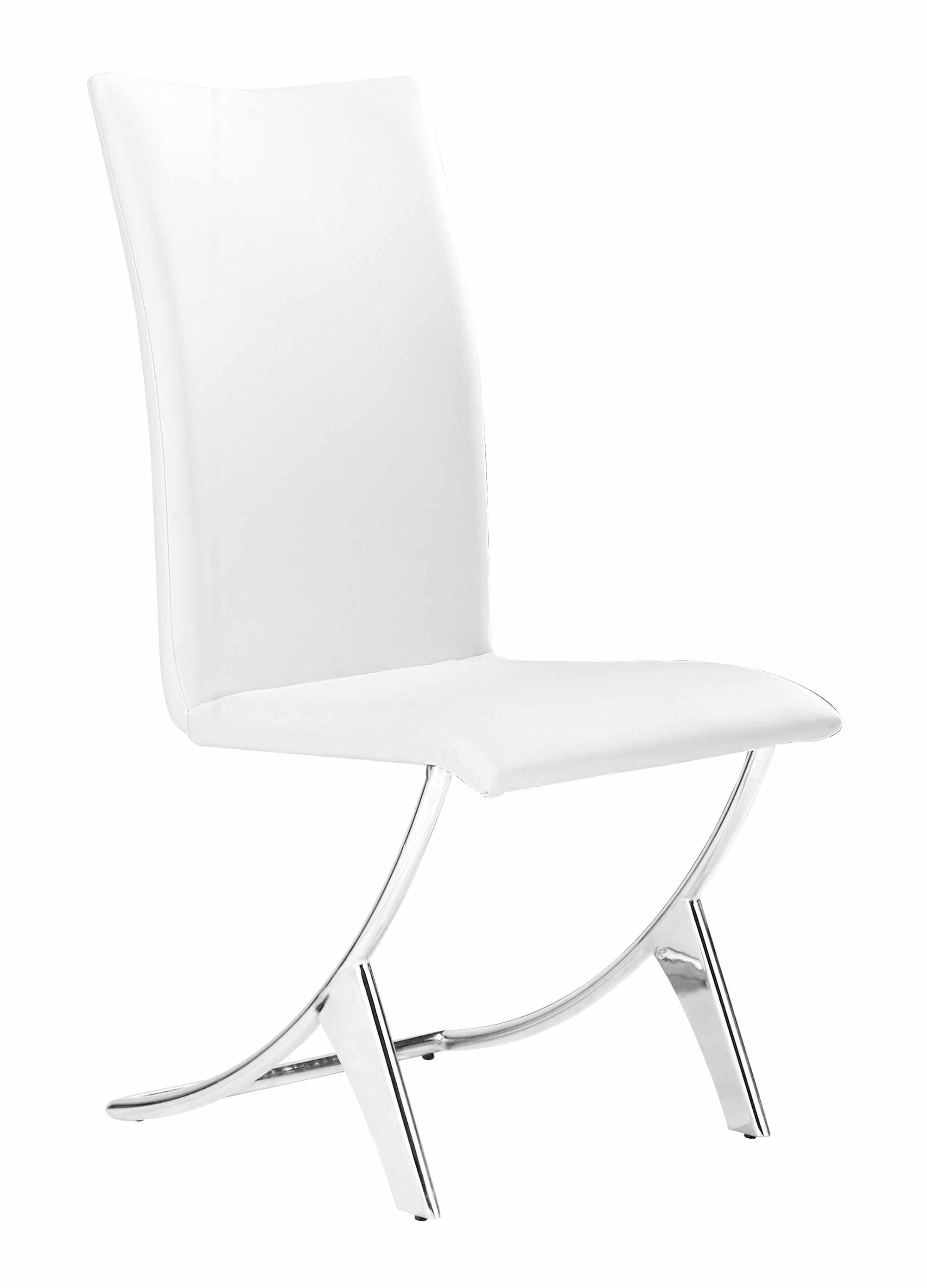 Delfin Dining Chair White (Set of 2) by Zuo Modern