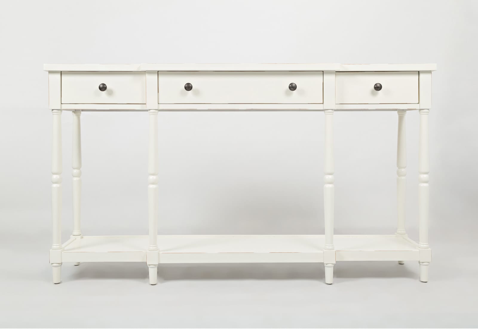 White console sale table 60 inches