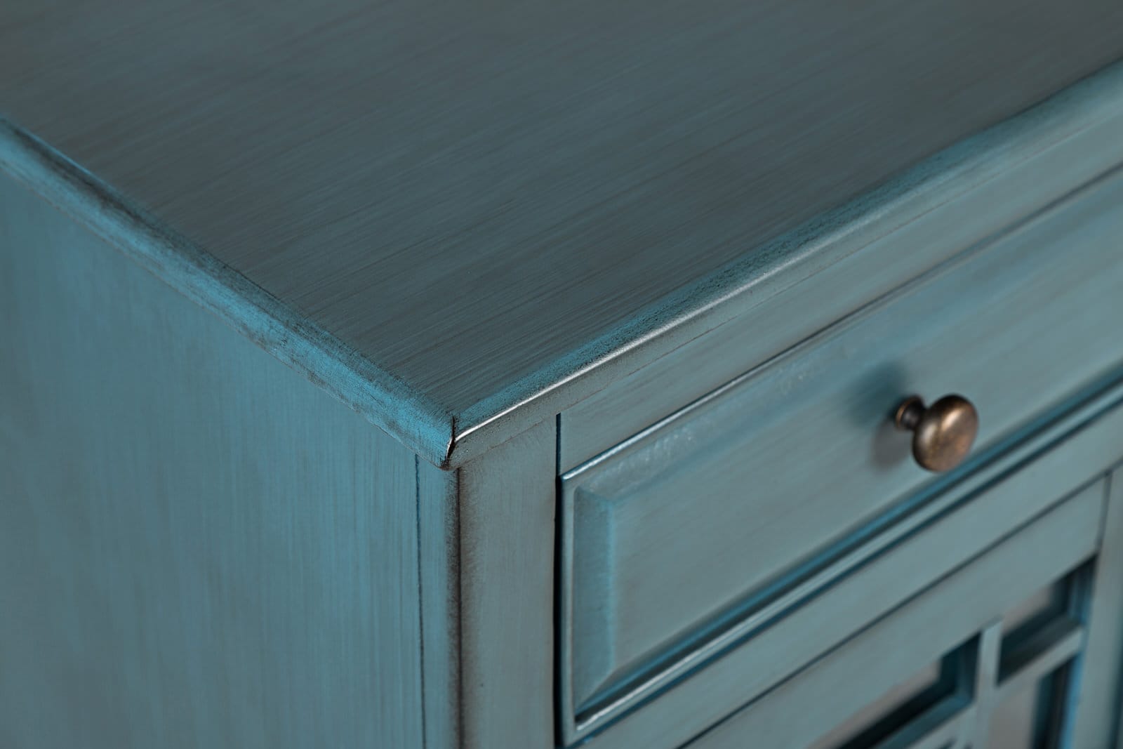 Jofran 175-32 Craftsman Accent Chest Antique Blue