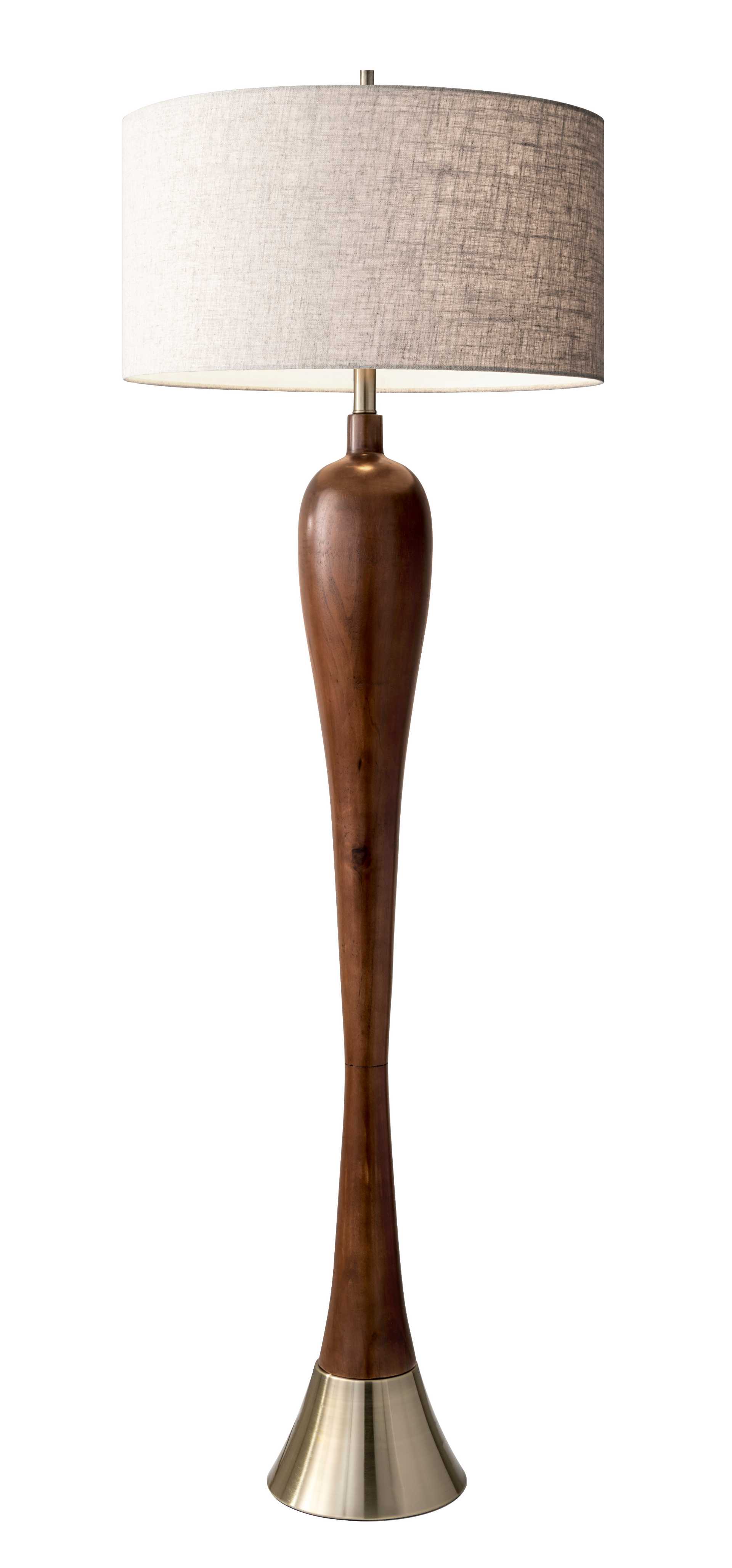 Claudia Floor Lamp (Walnut) at Futonland