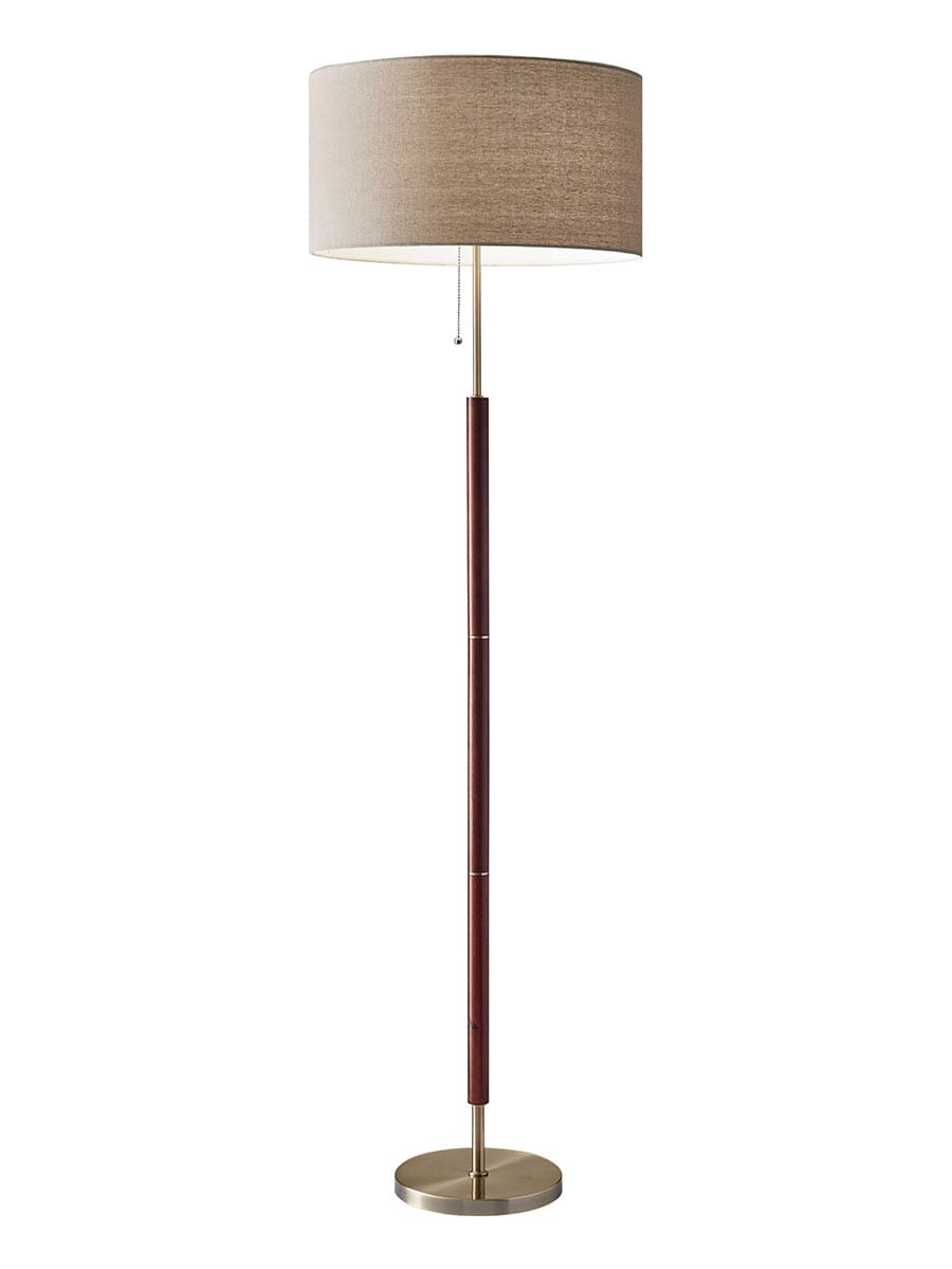 Hamilton Floor Lamp Walnut By Adesso Furniture