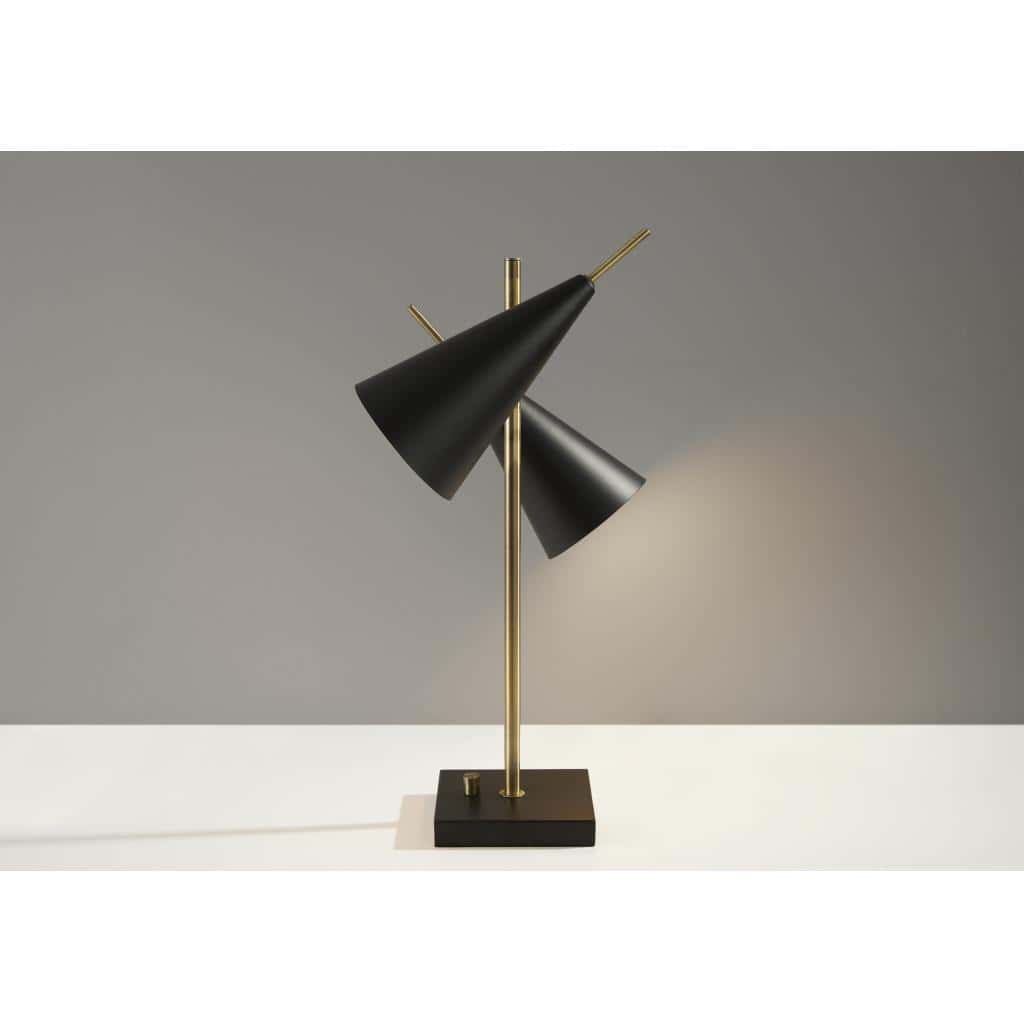 Owen Table Lamp, Satin Brass, Lamps