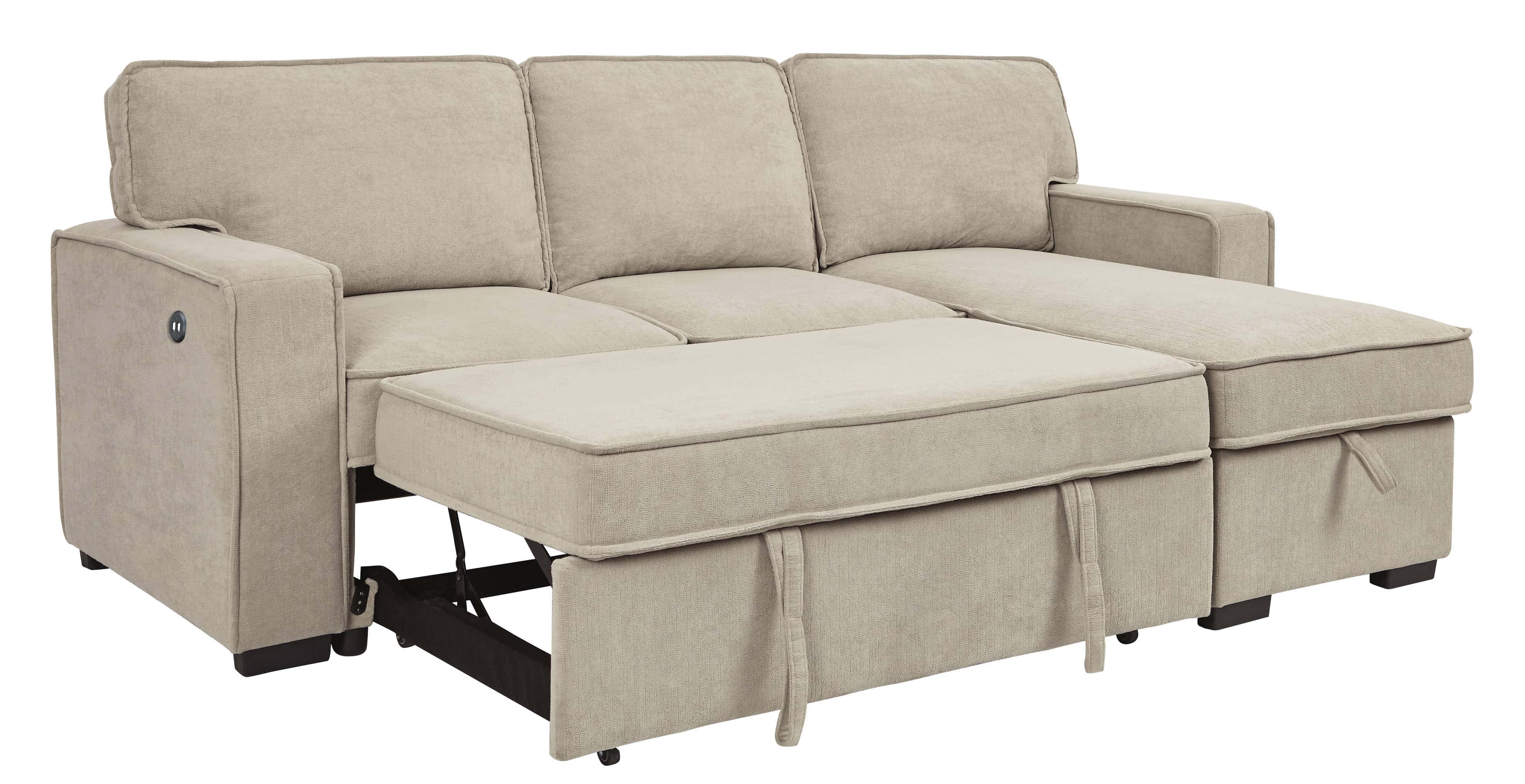 Darton Cream Sectional Sofa W Storage