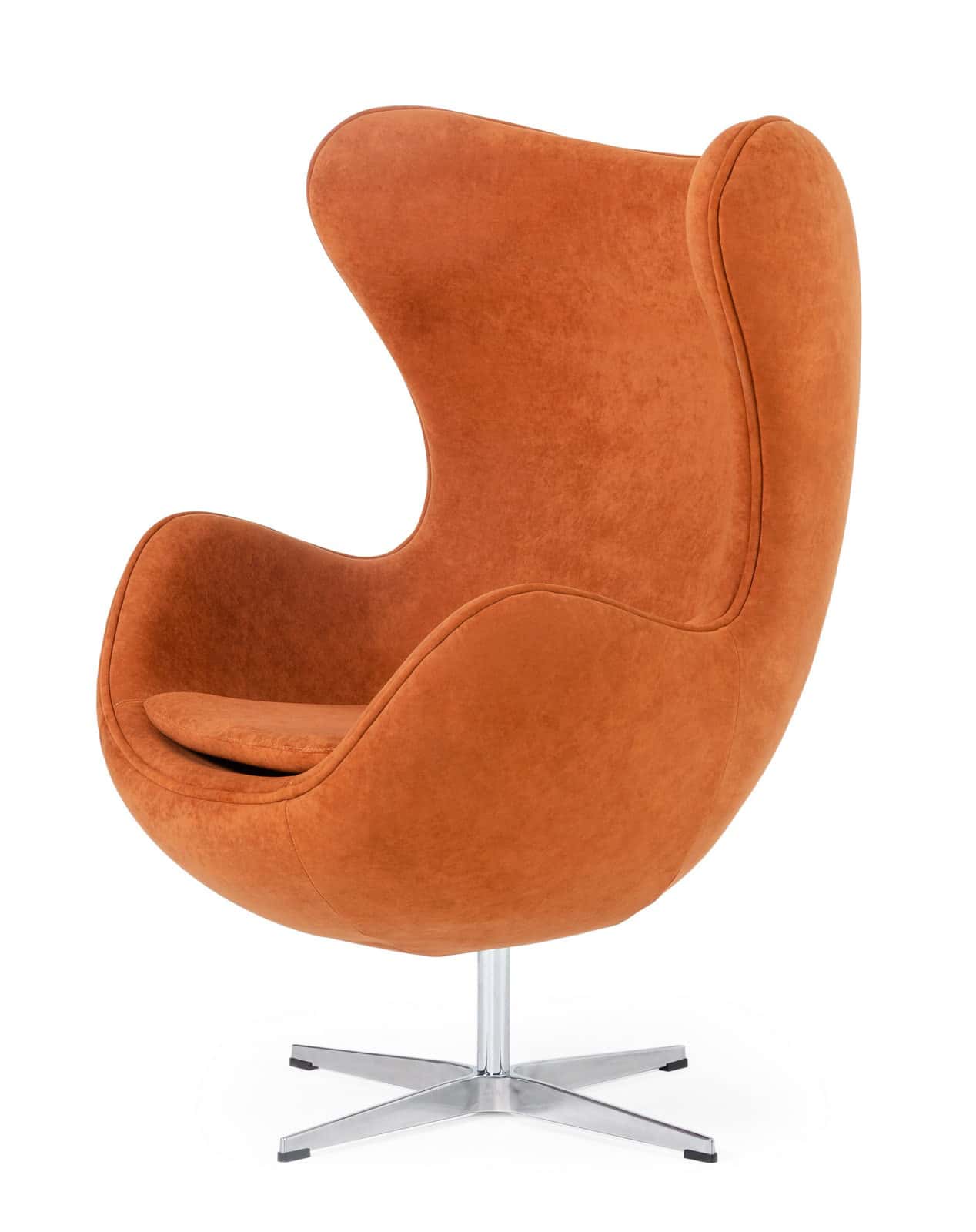 egg accent chair on Modrest Lenmar Modern Rust Fabric Accent Chair By Vig Furniture