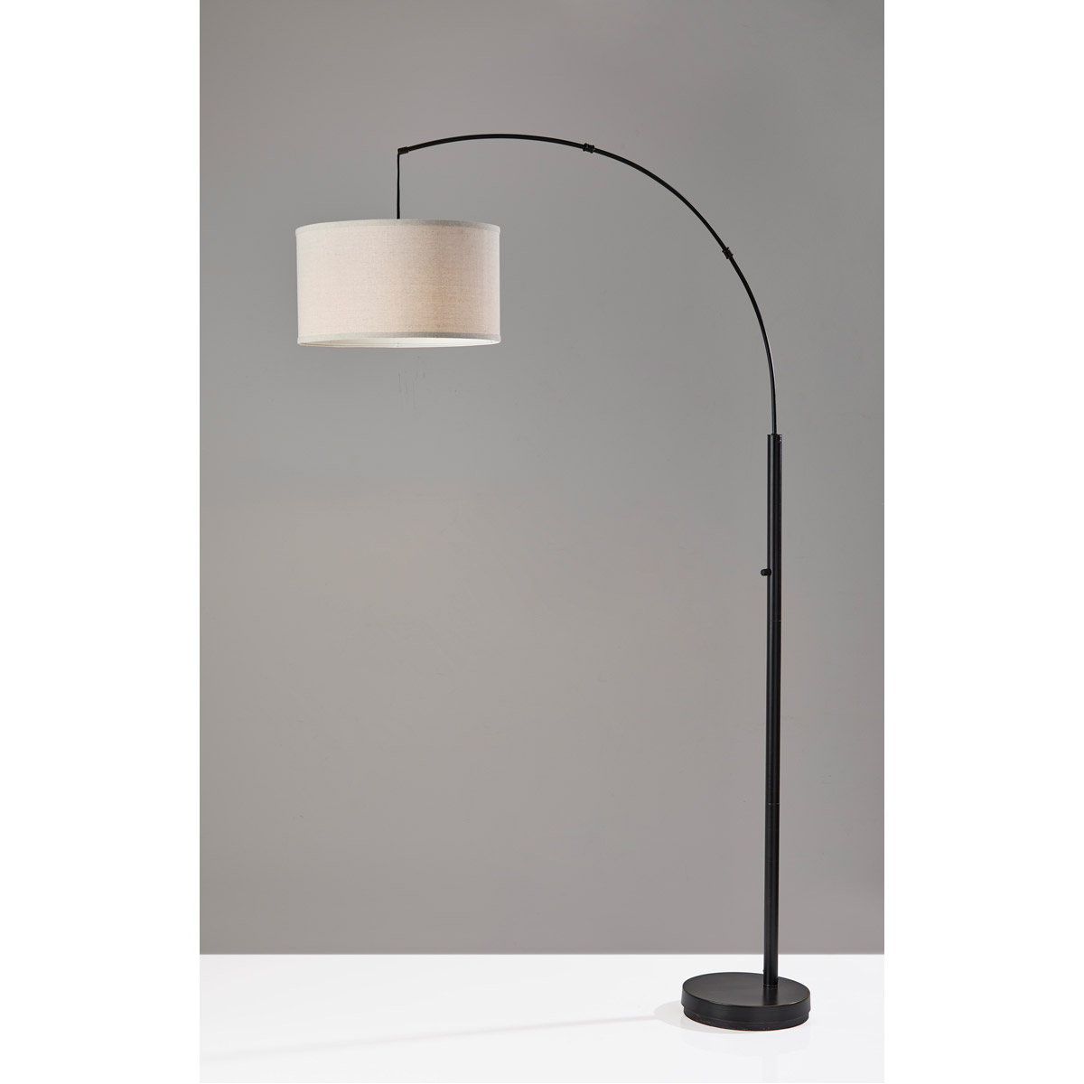 Max Black Arc Lamp by Adesso Furniture