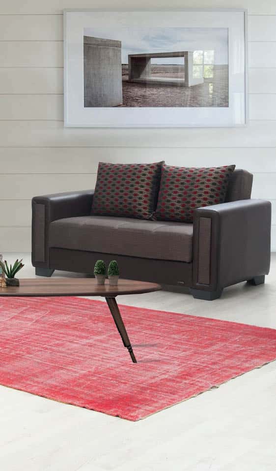 Leatherette loveseat deals