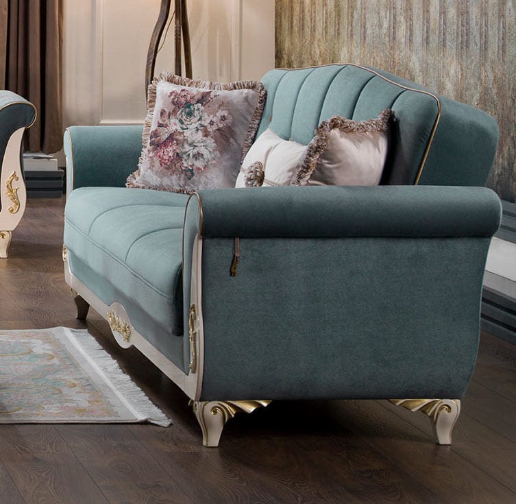Seafoam green loveseat online