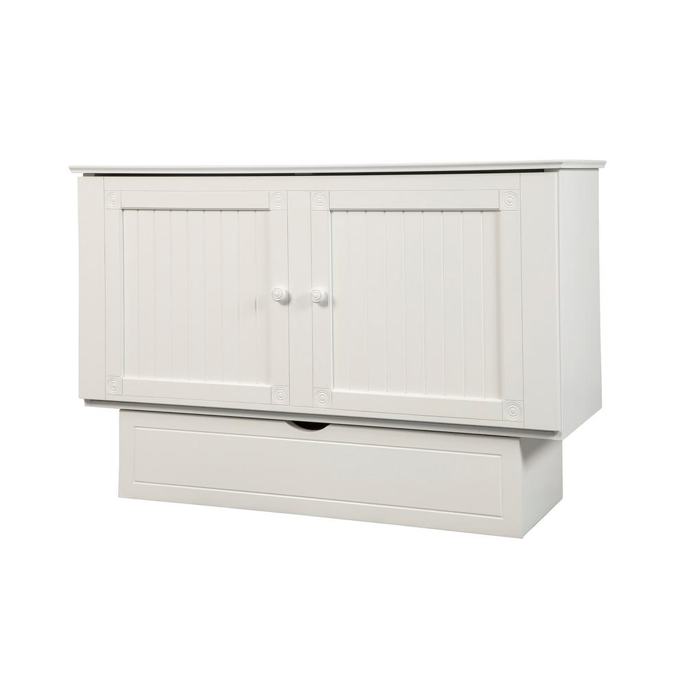 Cottage Queen Murphy Cabinet Bed White By Arason Furniture