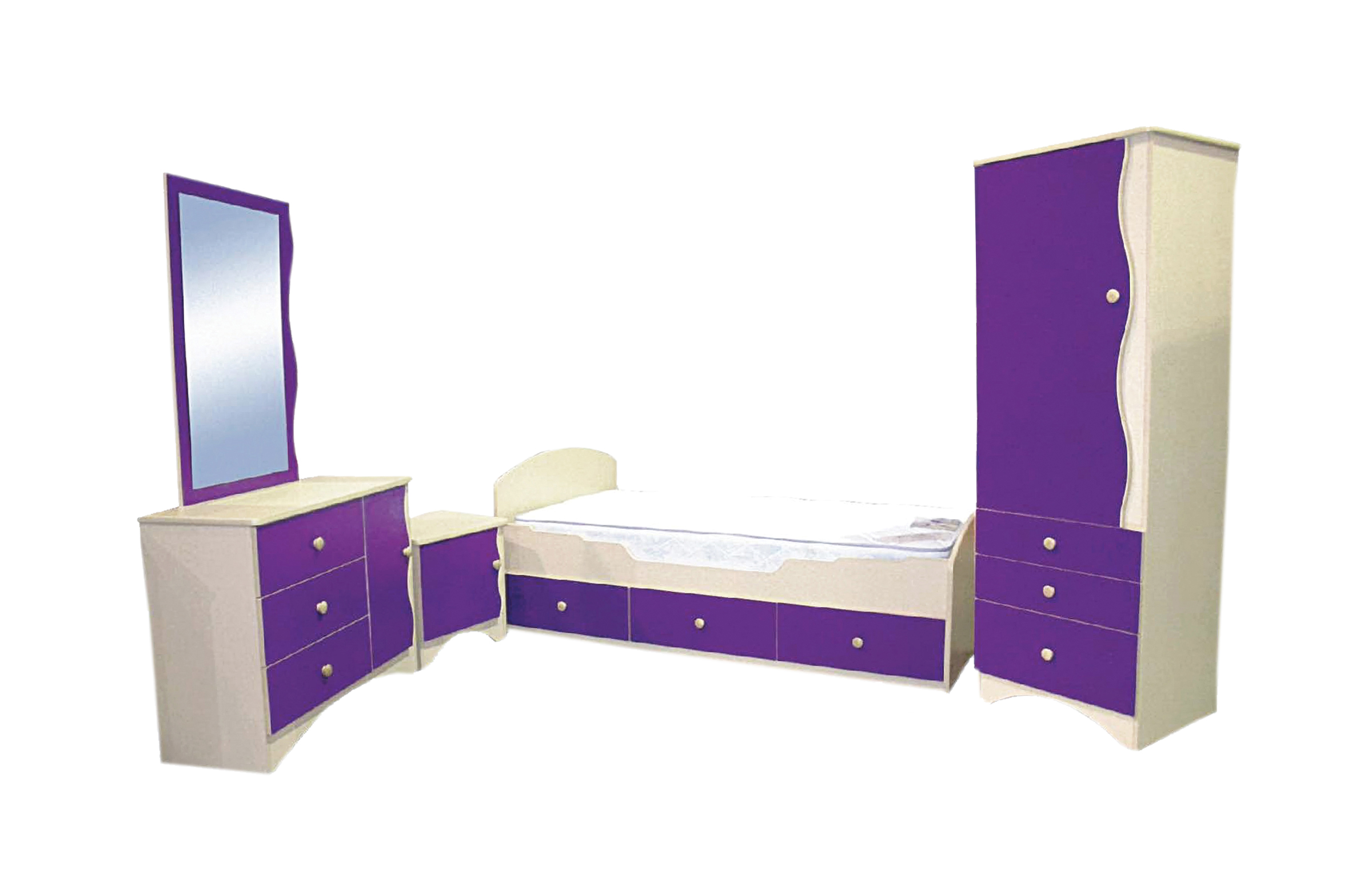 Purple 2024 dresser set