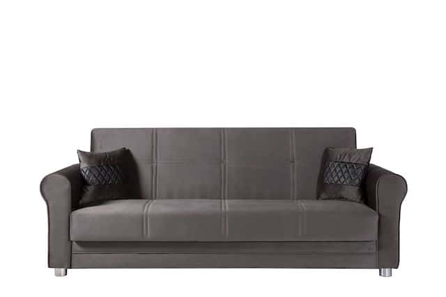 Sara Gray Microfiber Sofa by Casamode