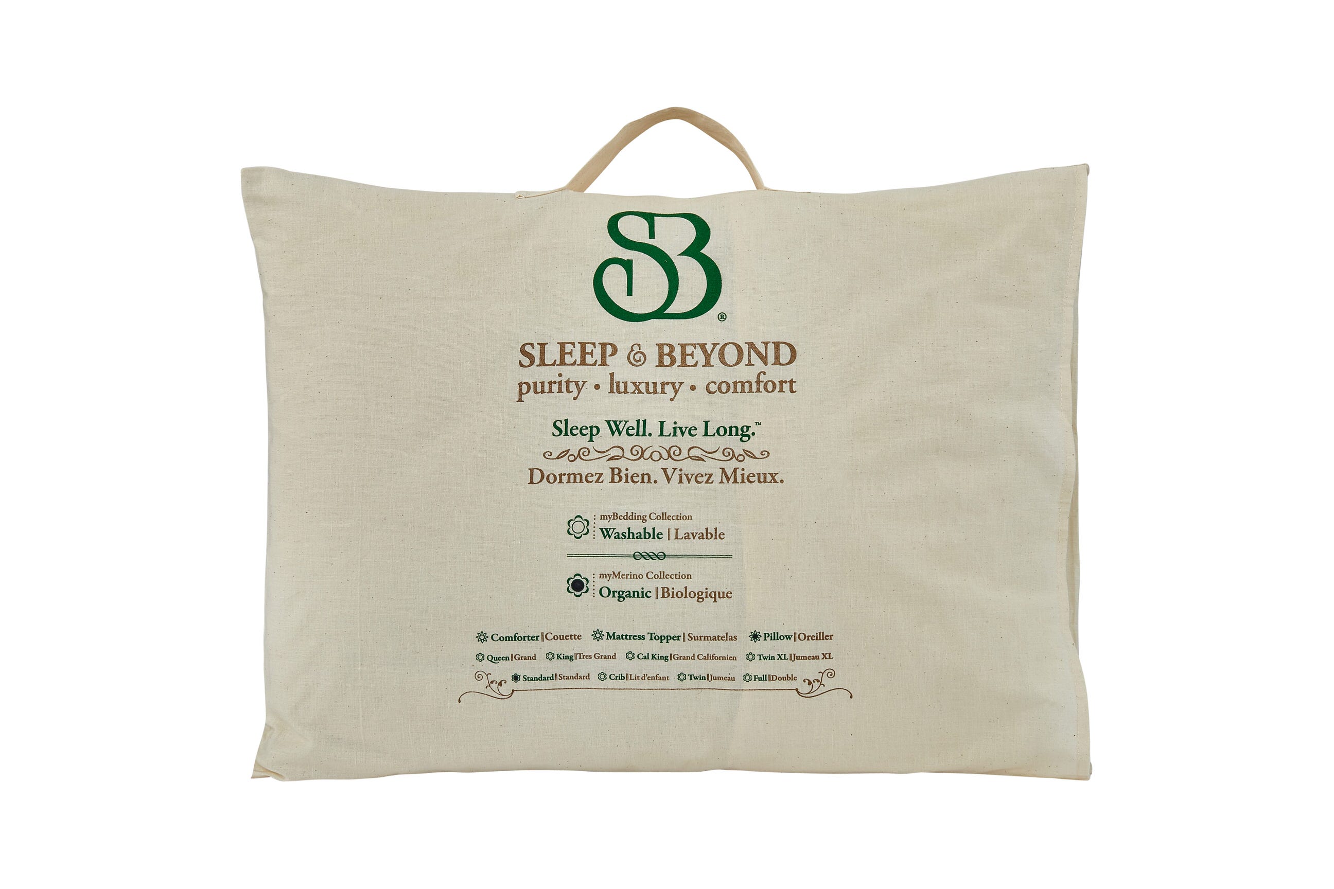 Sleep & Beyond myTraining Pillow, The Ultimate 100% Natural and Adjustable Sleep Training Pillow, Queen 20x30